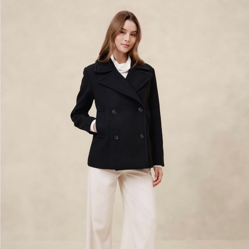 Wool Blend Peacoat